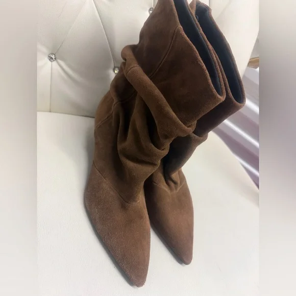 🔥🔥Zara kitten Brown Suede Ankle Boots - Picture 8 of 10